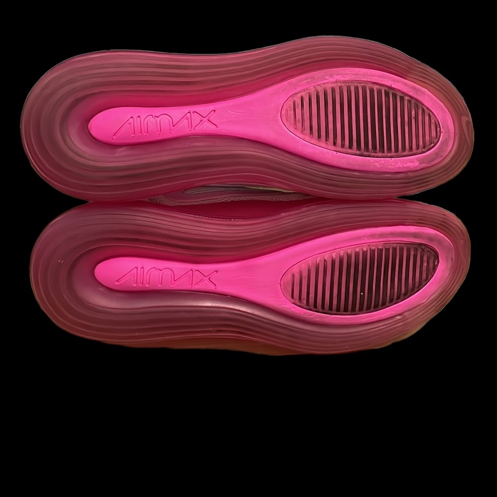 Nike Air Max 720 White Pink Rise Lazer Fuchsia Athletic Shoes Sneaker Size 6.5 - Picture 10 of 16